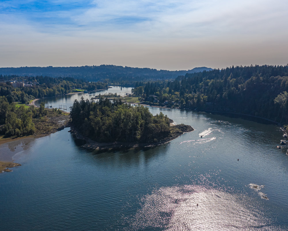 The Willamette River in Portland, Oregon