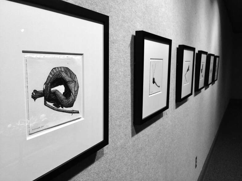 Drawing Installation, Troy University Exhibition