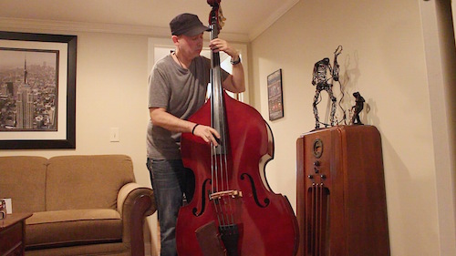 Joseph Patrick Moore rocking the double bass