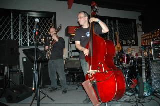 Dan Baraszu and Joseph Patrick Moore at the Atlanta Bass Gallery