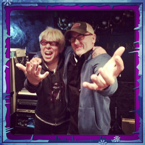 Hiroki and Joseph Patrick Moore at Nine Lives in Tokyo Japan