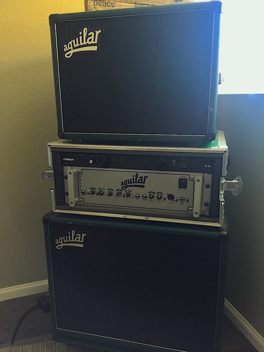 Joseph Patrick Moore's Live Aguilar Bass Rig
