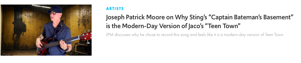 Bass Magazine Joseph Patrick Moore