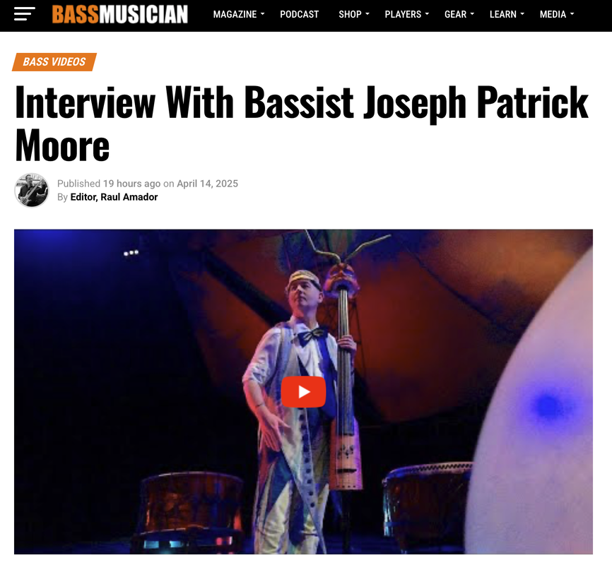 Bass Musician Magazine interviews Joseph Patrick Moore