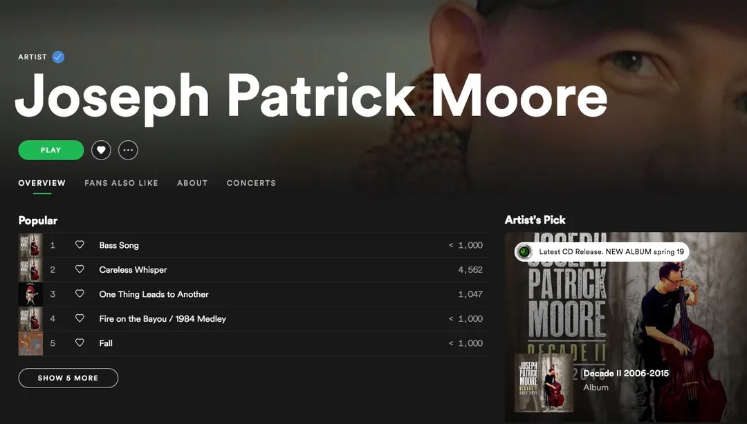 Bass Players on Spotify