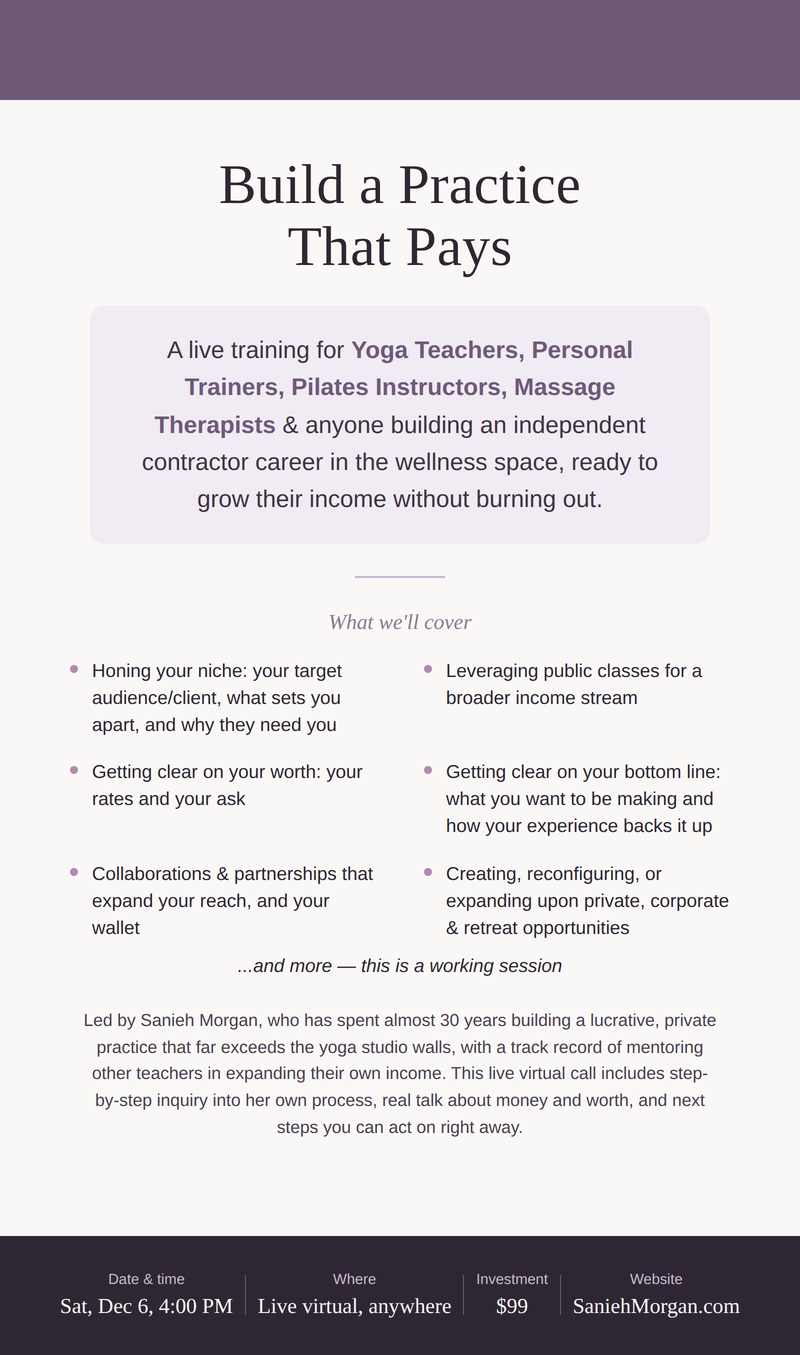 Build a Practice That Pays