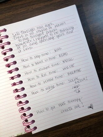 and sometimes... she writes
