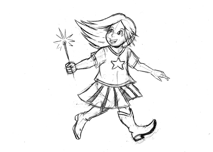 Sparkler Girl