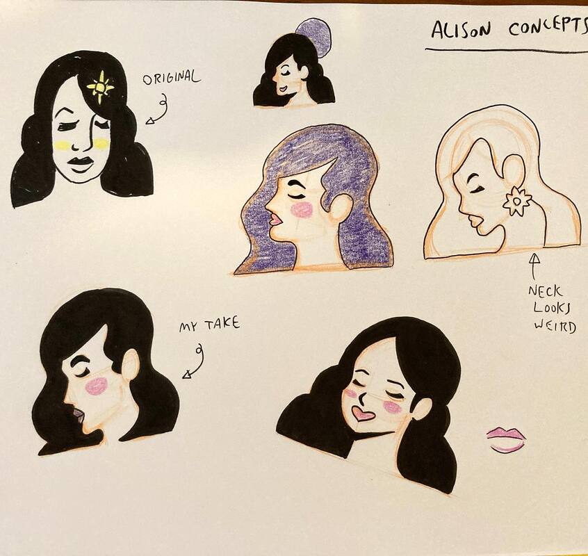 Alison sketches