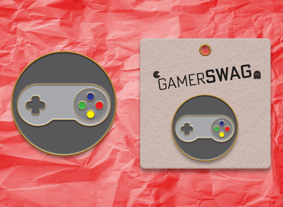 Enamel pin mockup