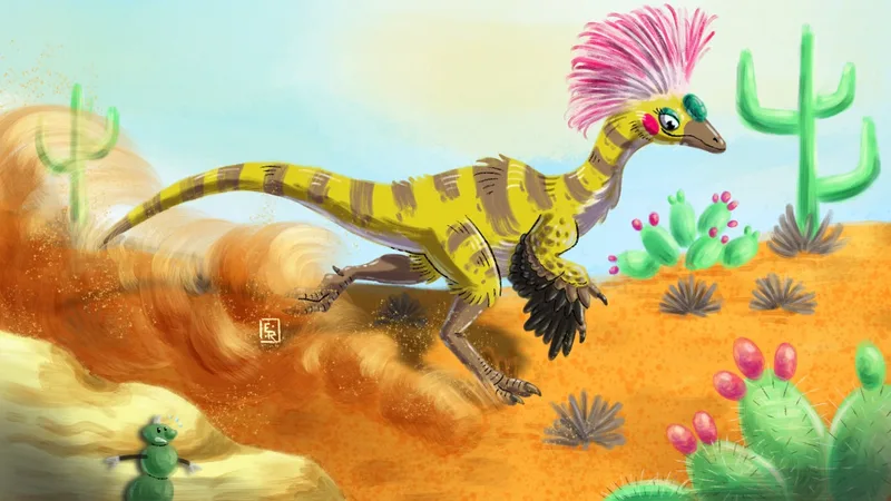 Crested Booka as a feathered dinosaur