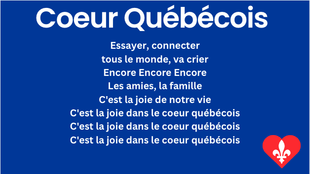 Coeur Québécois - chanson pour la fête nationale du Québec de la Saint-Jean-Baptiste