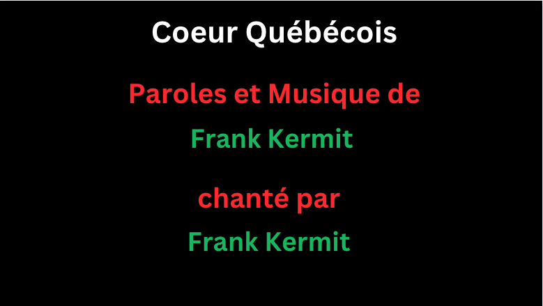 Coeur Québécois - chanson pour la fête nationale du Québec de la Saint-Jean-Baptiste