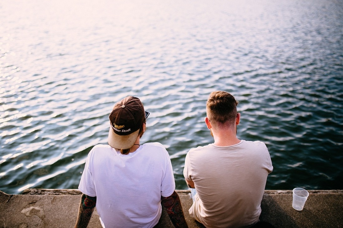 sitting on the dock of the bay