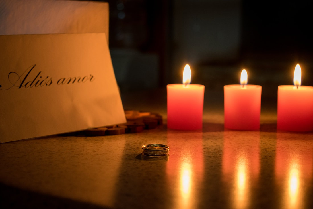 wedding band with candles