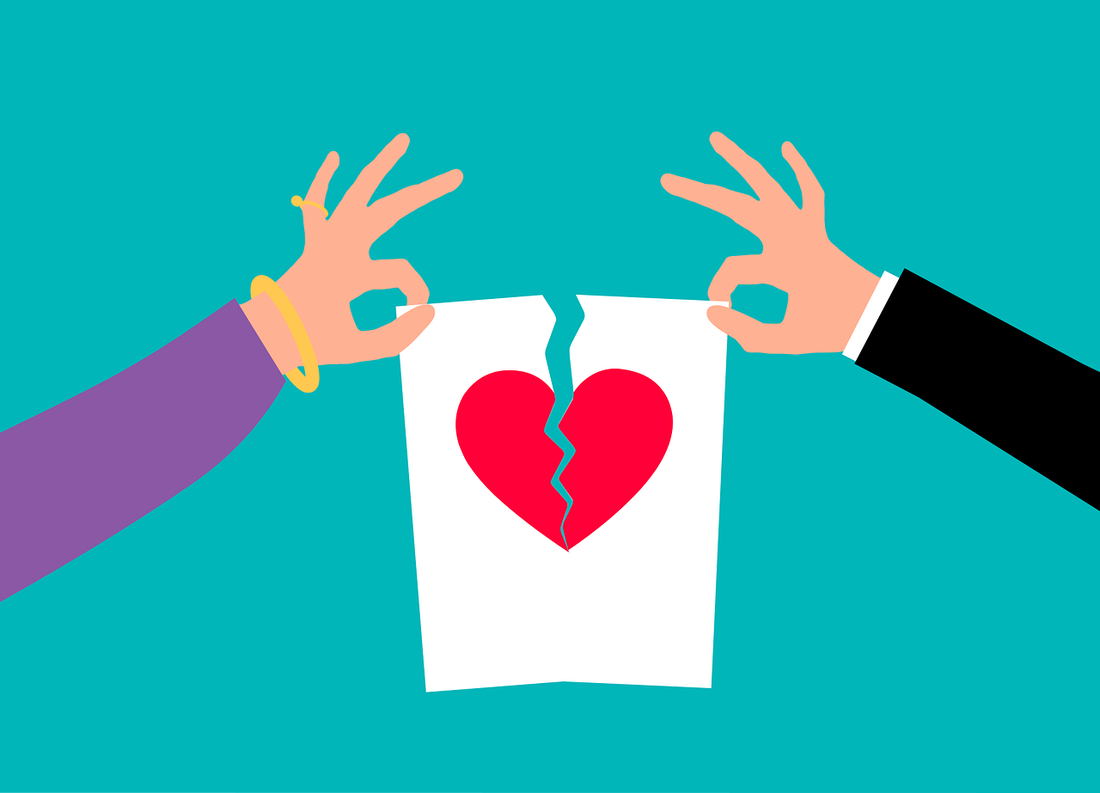cartoon image heart on paper