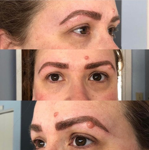 After Microblading Eyebrows