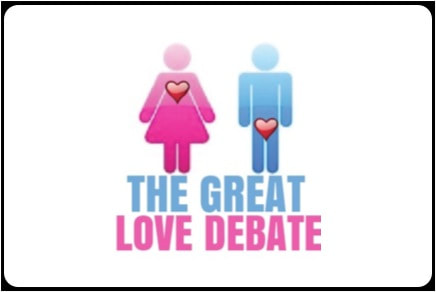 the great love debate logo