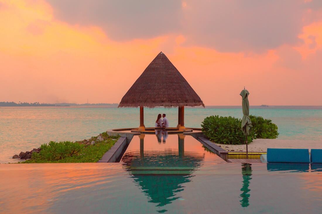 couple watching sunset