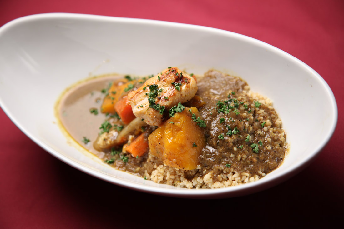 bowl of curry and rice