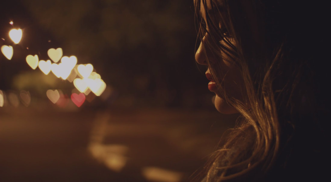 woman alone at night