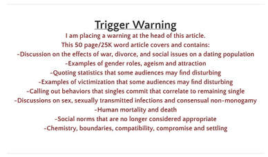 trigger warning