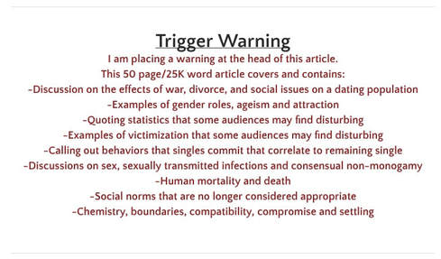 trigger warning