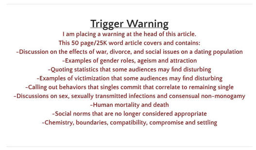 trigger warning