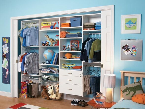 Atlanta custom closets for kids and guest rooms.