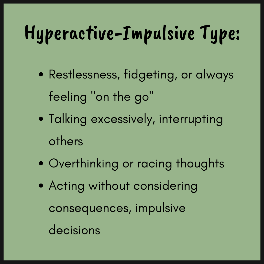 ADHD hyperactive impulsive type Picture