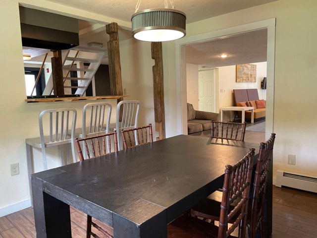 Kitchen with 2 dining room tables