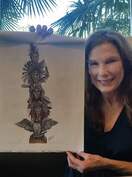 Commissioned Native American Graphite and Ink Totem Pole