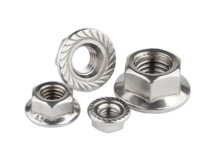 stainless steel hex flange nut