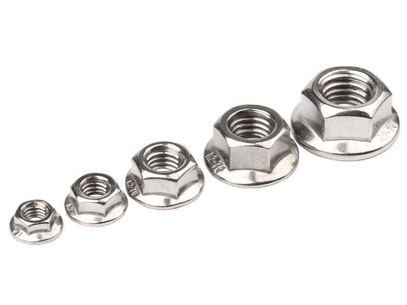 stainless steel hex flange nut