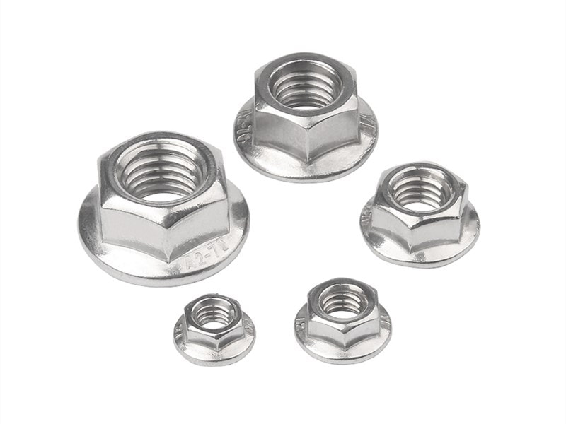stainless steel hex flange nut