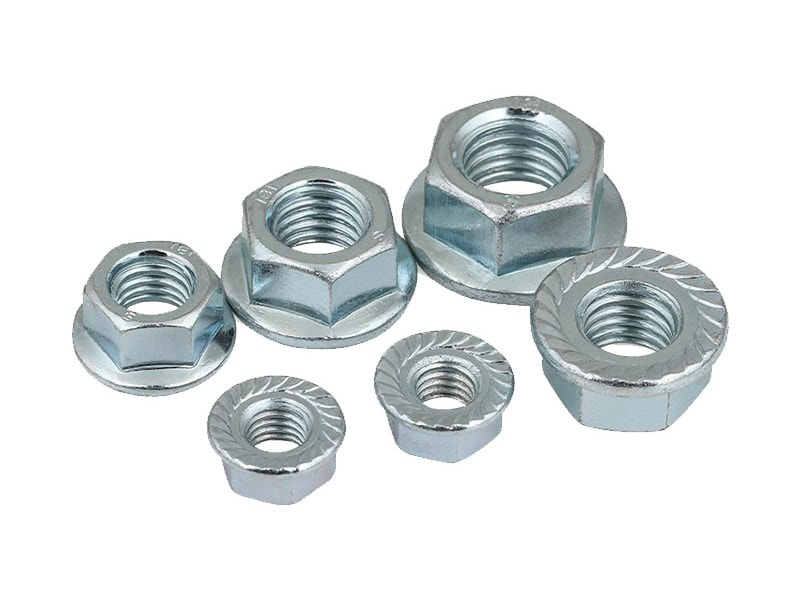 Carbon Steel Hex Flange Nut With Zinc