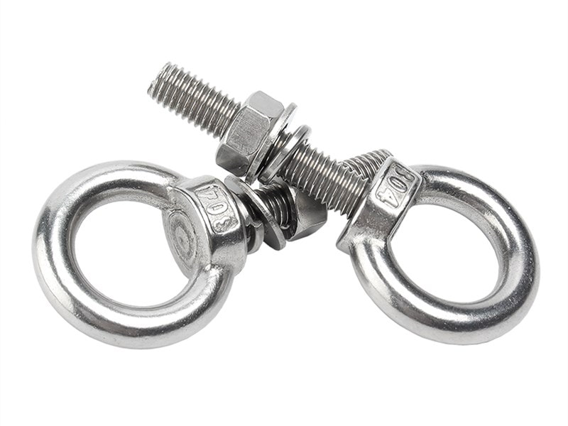 Stainless Steel Eye Bolt With Washer and Nut