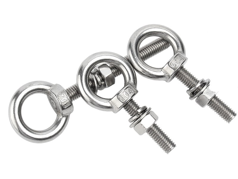 Stainless Steel Eye Bolt With Washer and Nut