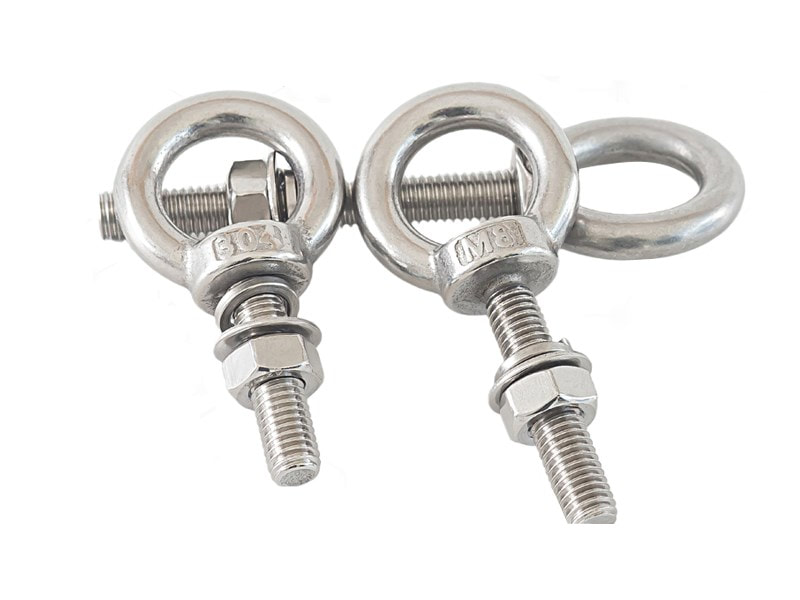 Stainless Steel Eye Bolt With Washer and Nut