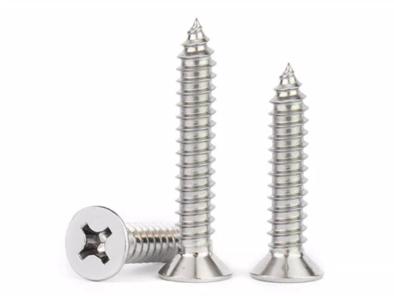 flat head phillips self tapping screw
