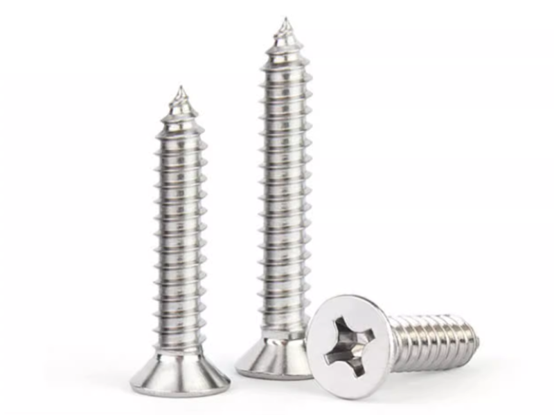 flat head phillips self tapping screw