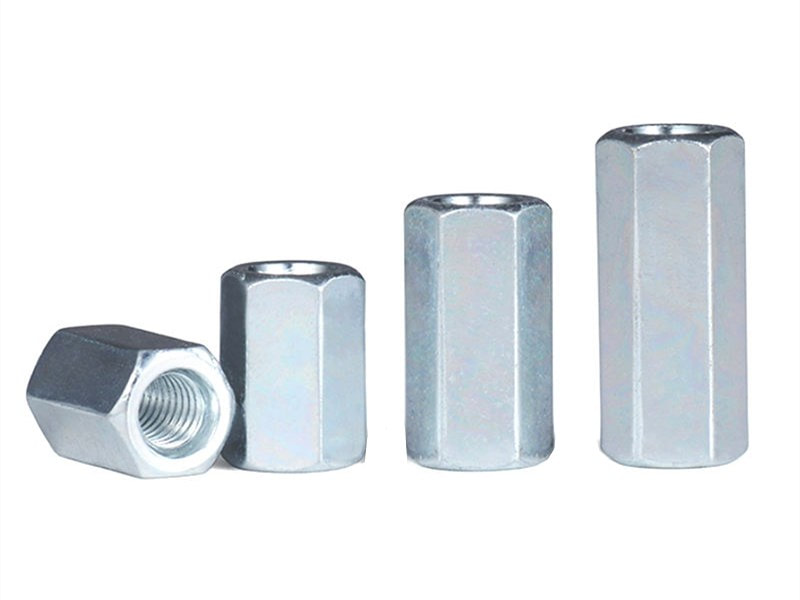 Carbon Steel Hexagon Coupling Nut With Zinc