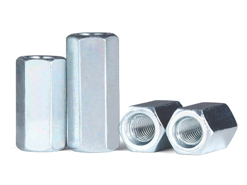 Carbon Steel Hexagon Coupling Nut With Zinc