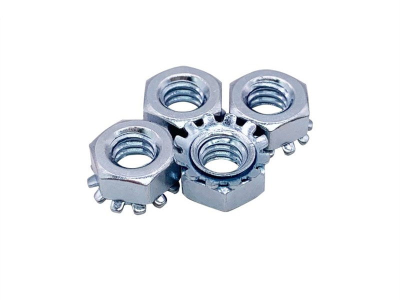 Carbon Steel K-lock Nut Nut With Zinc