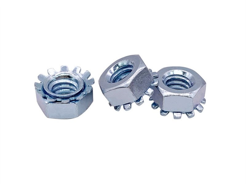 Carbon Steel K-lock Nut Nut With Zinc