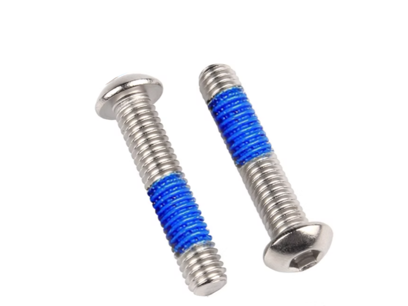 Pan head machine screw with NYLOK