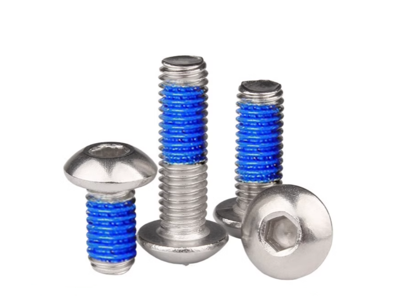 Pan head machine screw with NYLOK
