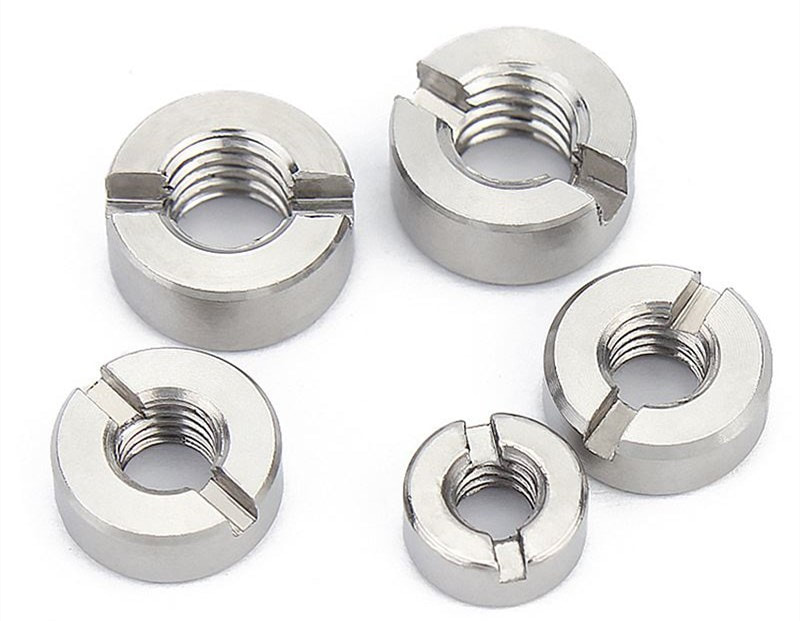 Stainless Steel Round Nut with Slot