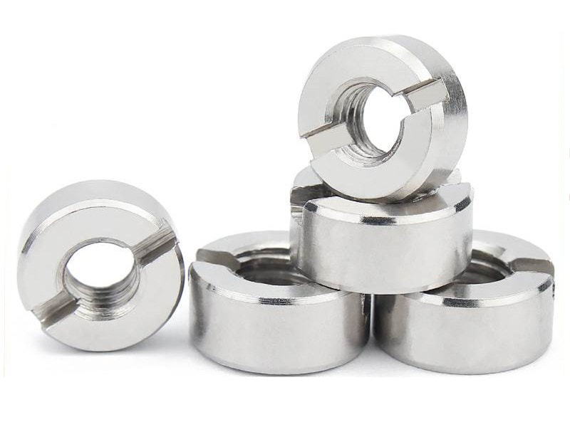 Stainless Steel Round Nut with Slot