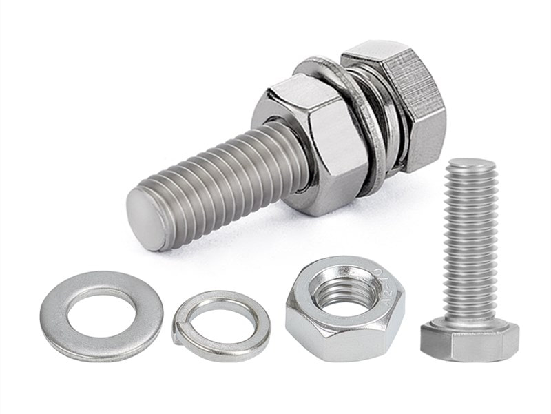 Hex Cap Screws and Hex Bolts with Washers and nuts